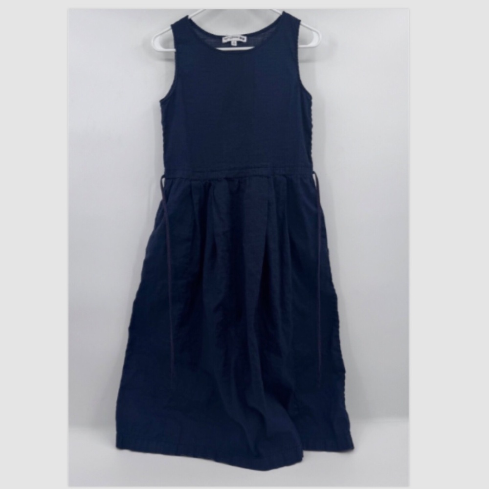 Uniqlo Navy Sleeveless Midi Dress